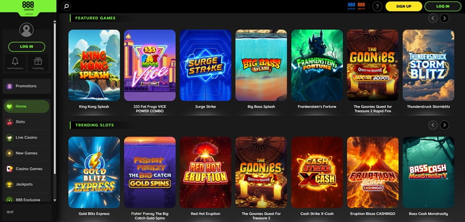 888casino non GamStop casinos