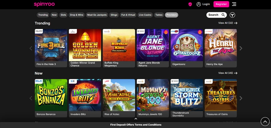 Spinyoo Casino non GamStop casinos